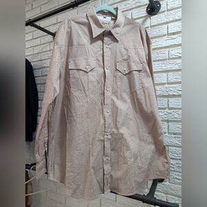 Men's Casual Button Down Shirt - Beige